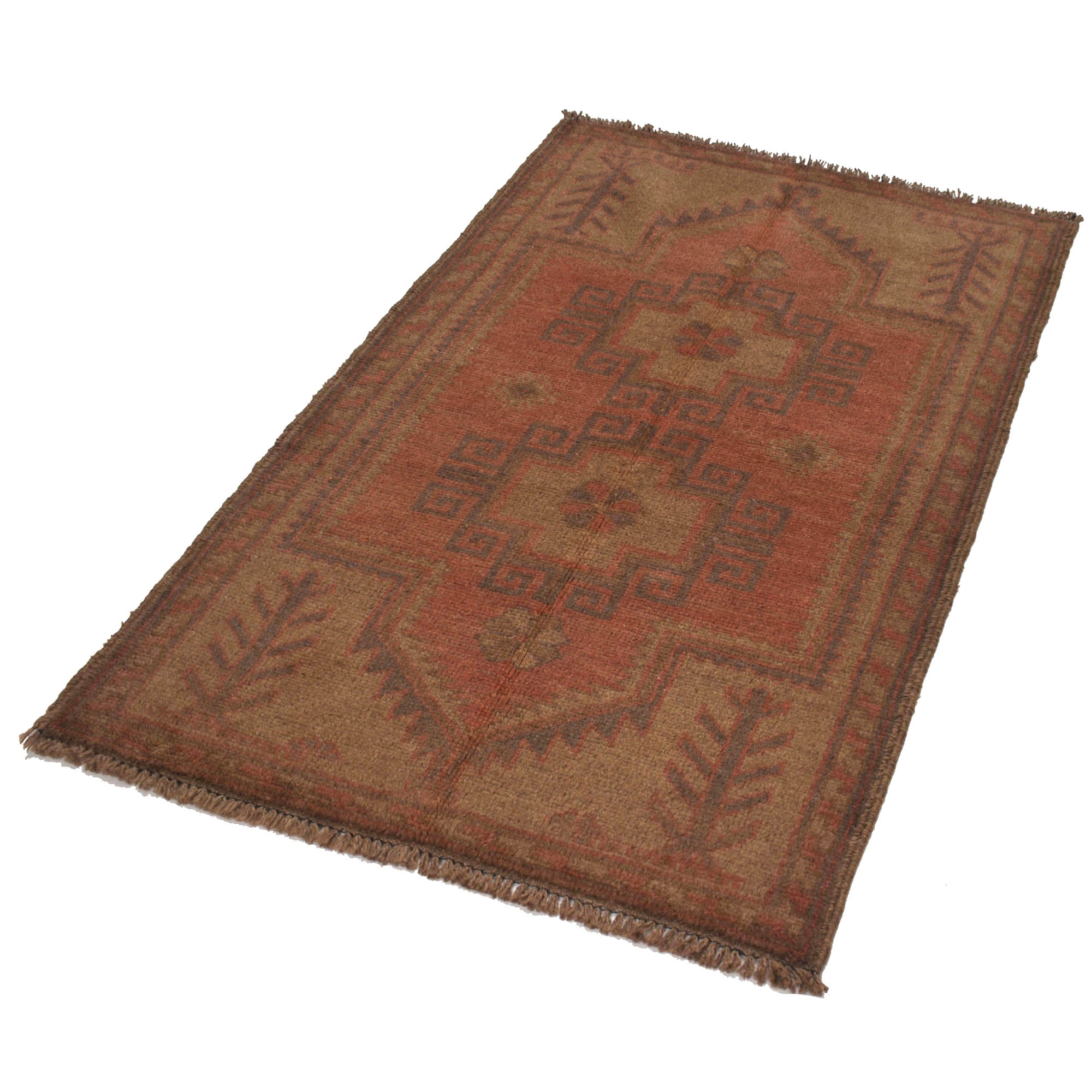 Artistic Handmade Overdyed Wool Rug 4.8x2.6 ft