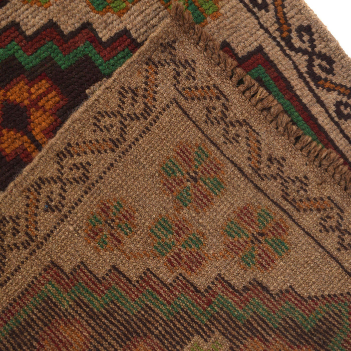Hand Knotted Runner Rug Pashtun Traditional For Home Decore
