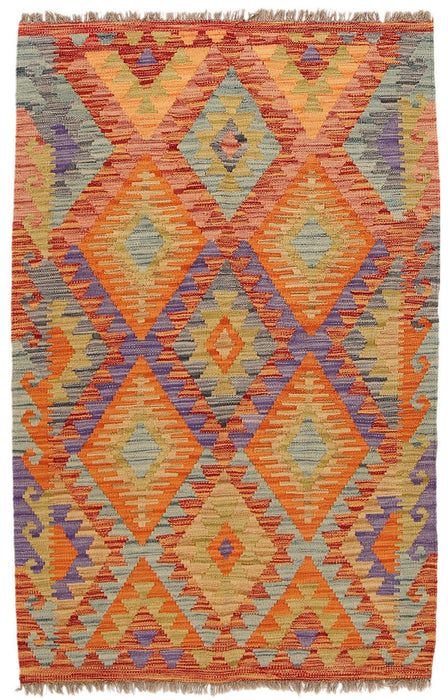 Afghan Chobi Kili's Artisan m Wool Area Rug By Afghan Women 154 x 97 Cm