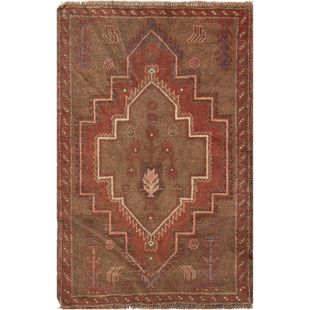 Traditional Vintage Overdyed Carpet 4.7x2.9 ft