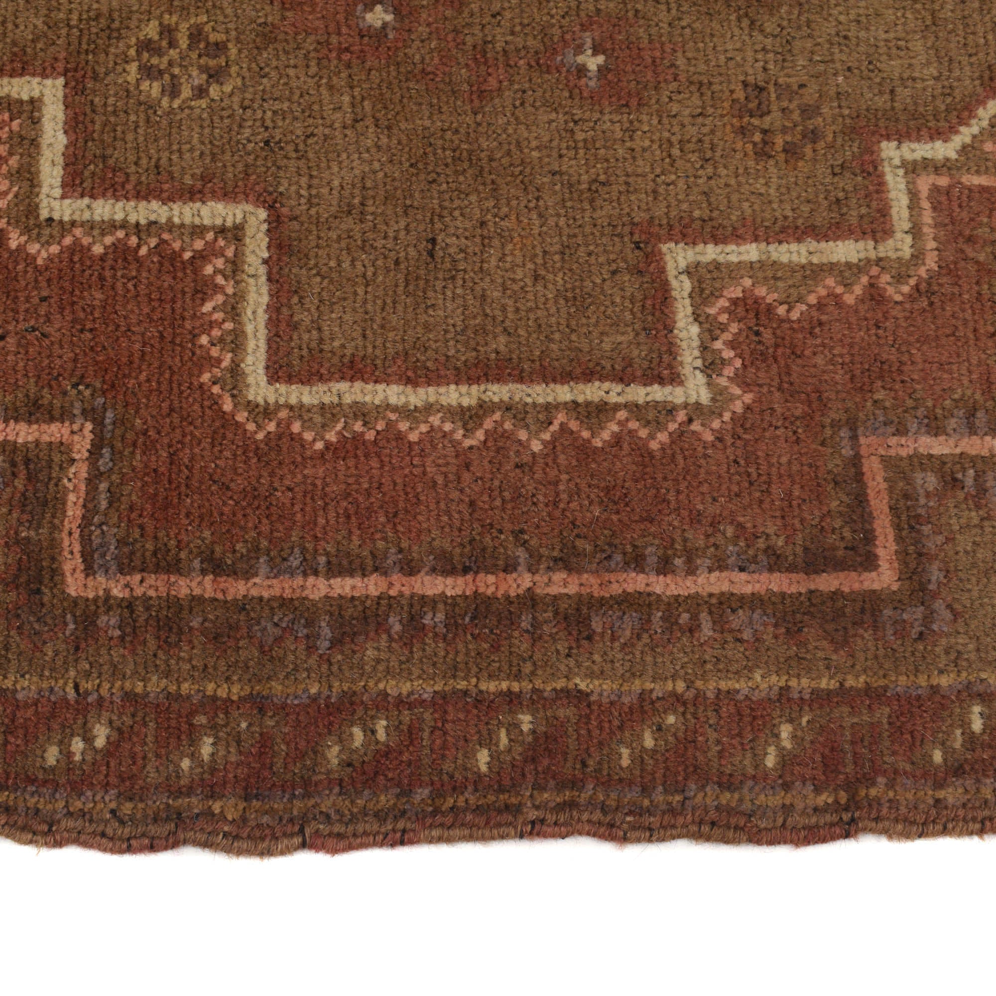 Traditional Vintage Overdyed Carpet 4.7x2.9 ft