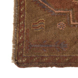 Traditional Vintage Overdyed Carpet 4.7x2.9 ft