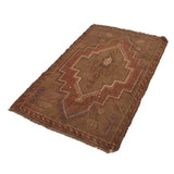 Traditional Vintage Overdyed Carpet 4.7x2.9 ft
