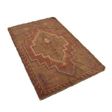 Traditional Vintage Overdyed Carpet 4.7x2.9 ft