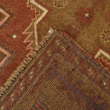 Traditional Vintage Overdyed Carpet 4.7x2.9 ft