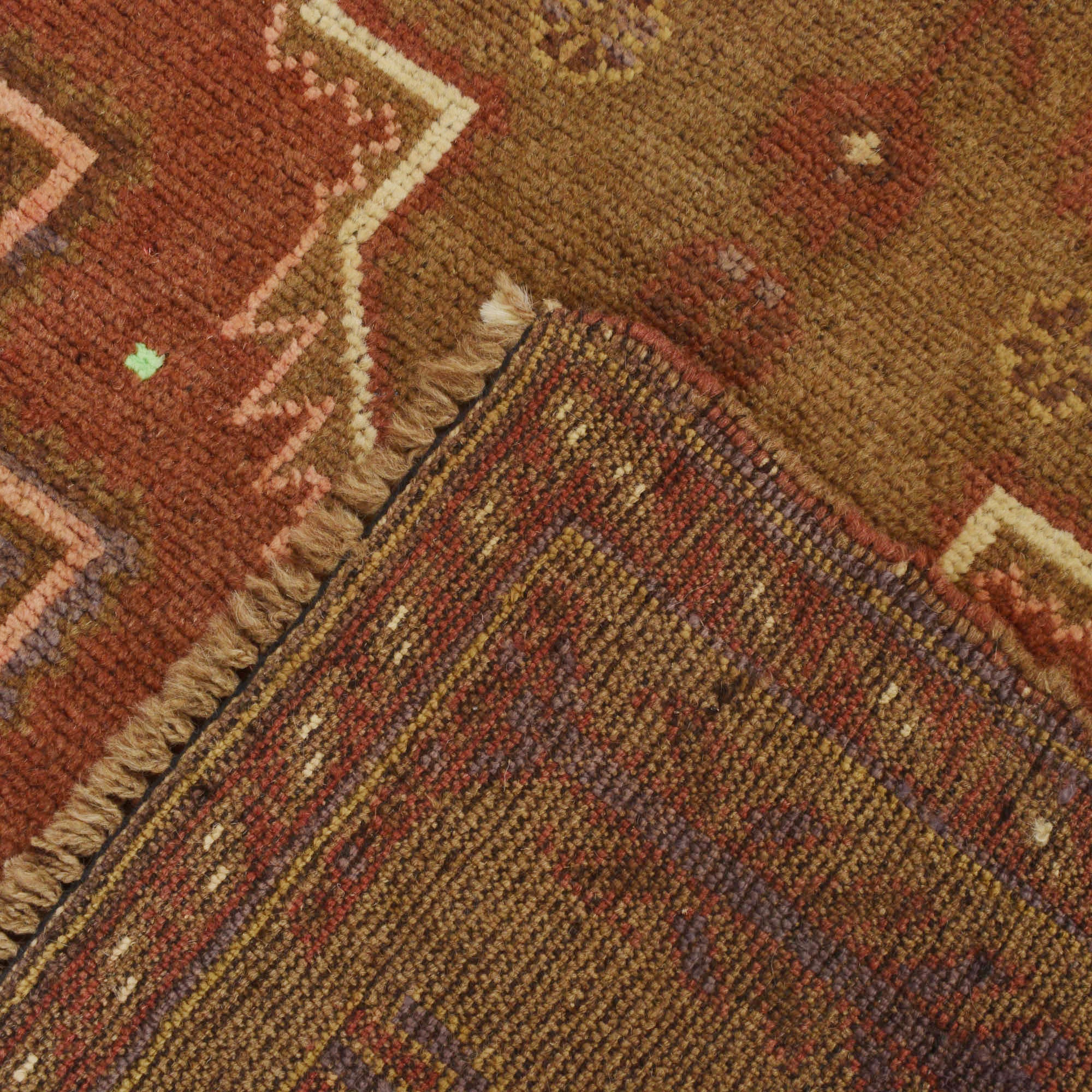 Traditional Vintage Overdyed Carpet 4.7x2.9 ft