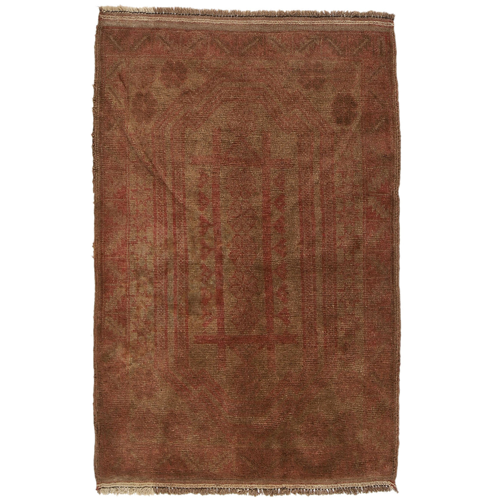 Elegant Boho Overdyed Area Rug 4.4x2.9 ft