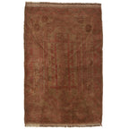 Elegant Boho Overdyed Area Rug 4.4x2.9 ft