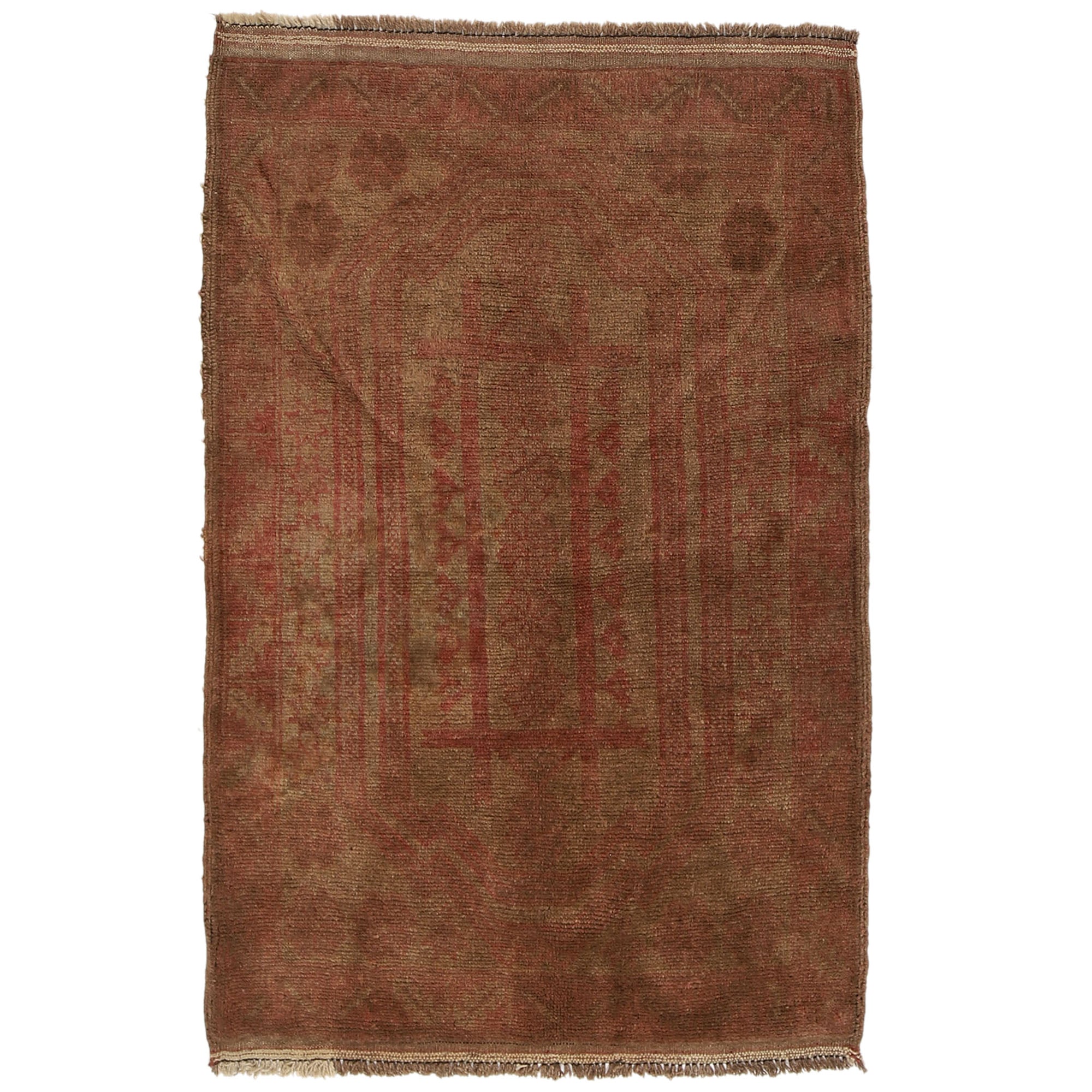 Elegant Boho Overdyed Area Rug 4.4x2.9 ft