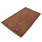 Elegant Boho Overdyed Area Rug 4.4x2.9 ft