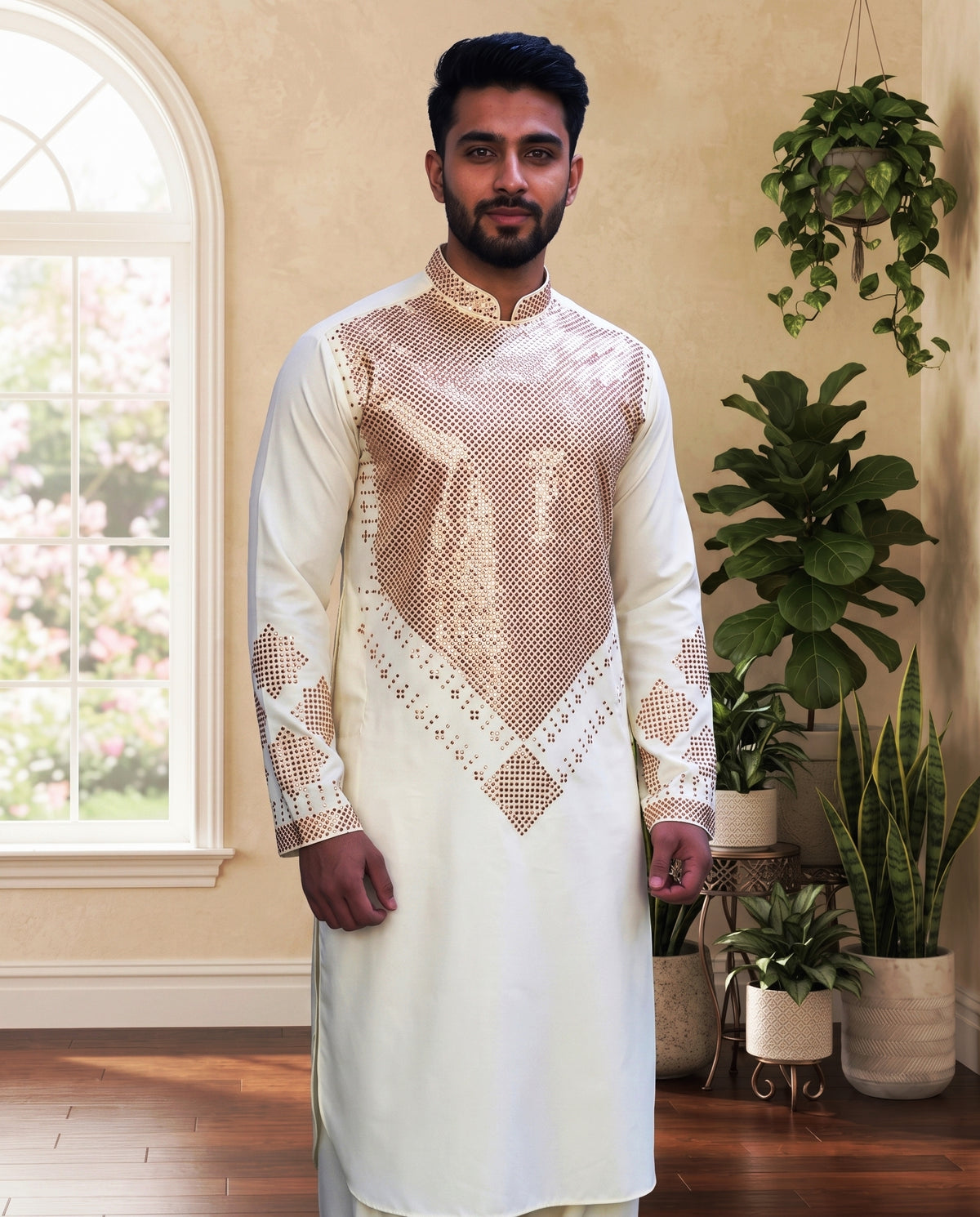 Traditional Afghan Men Shalwar Kameez