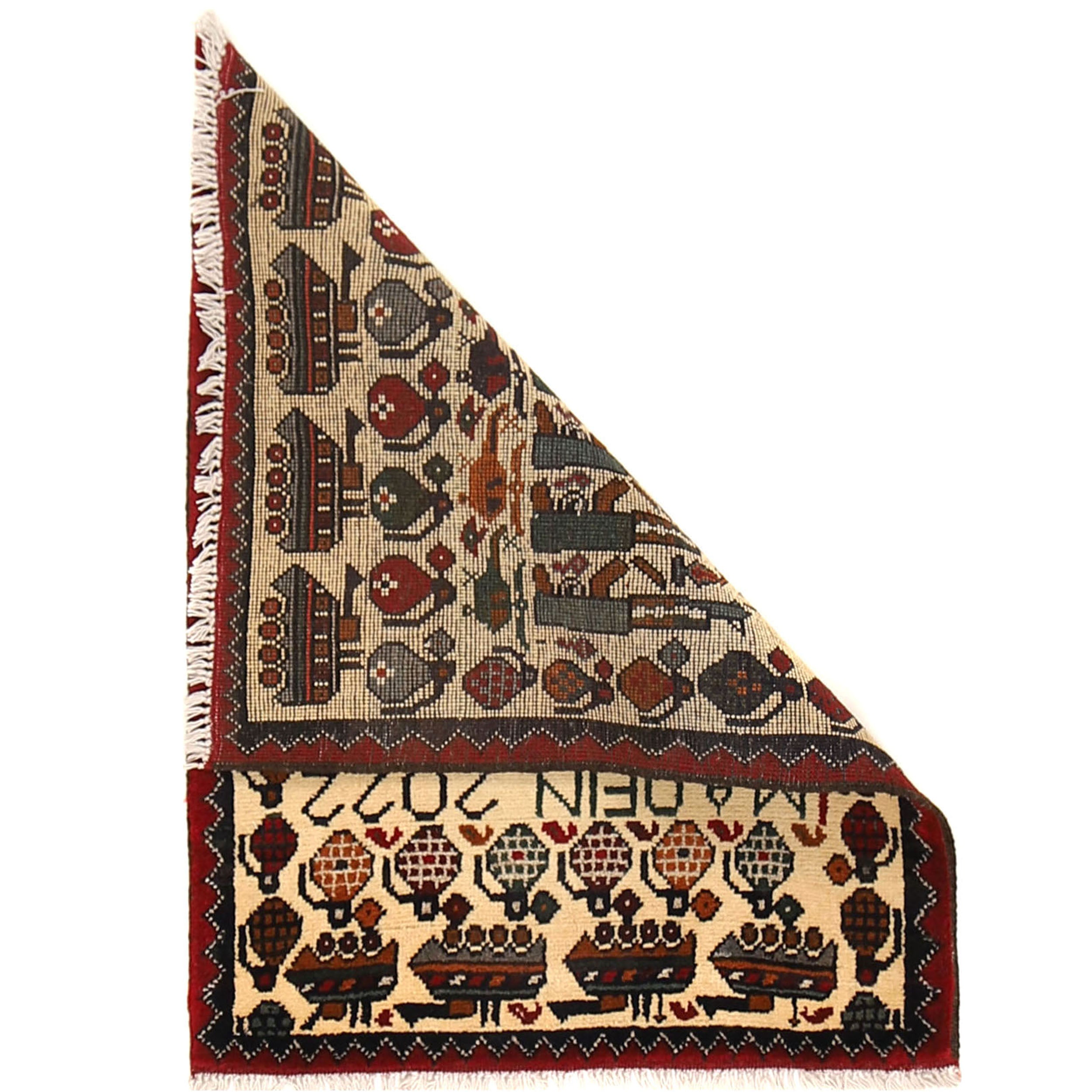 Authentic Afghan War Rug 2.7x2 ft