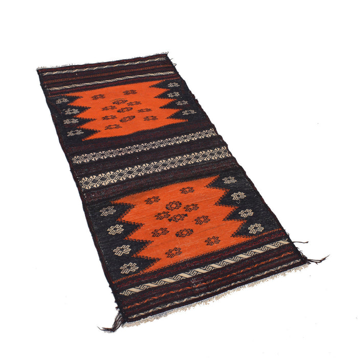 Afghan Kilim, woven wool rug, bohemian home decor, 