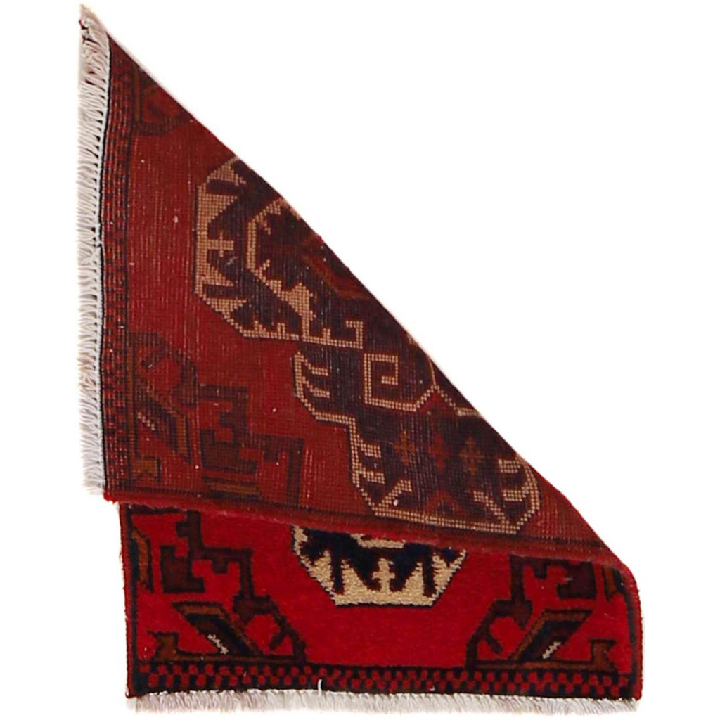 Small Afghan Wool Entry Rug 1.9x1.4 ft