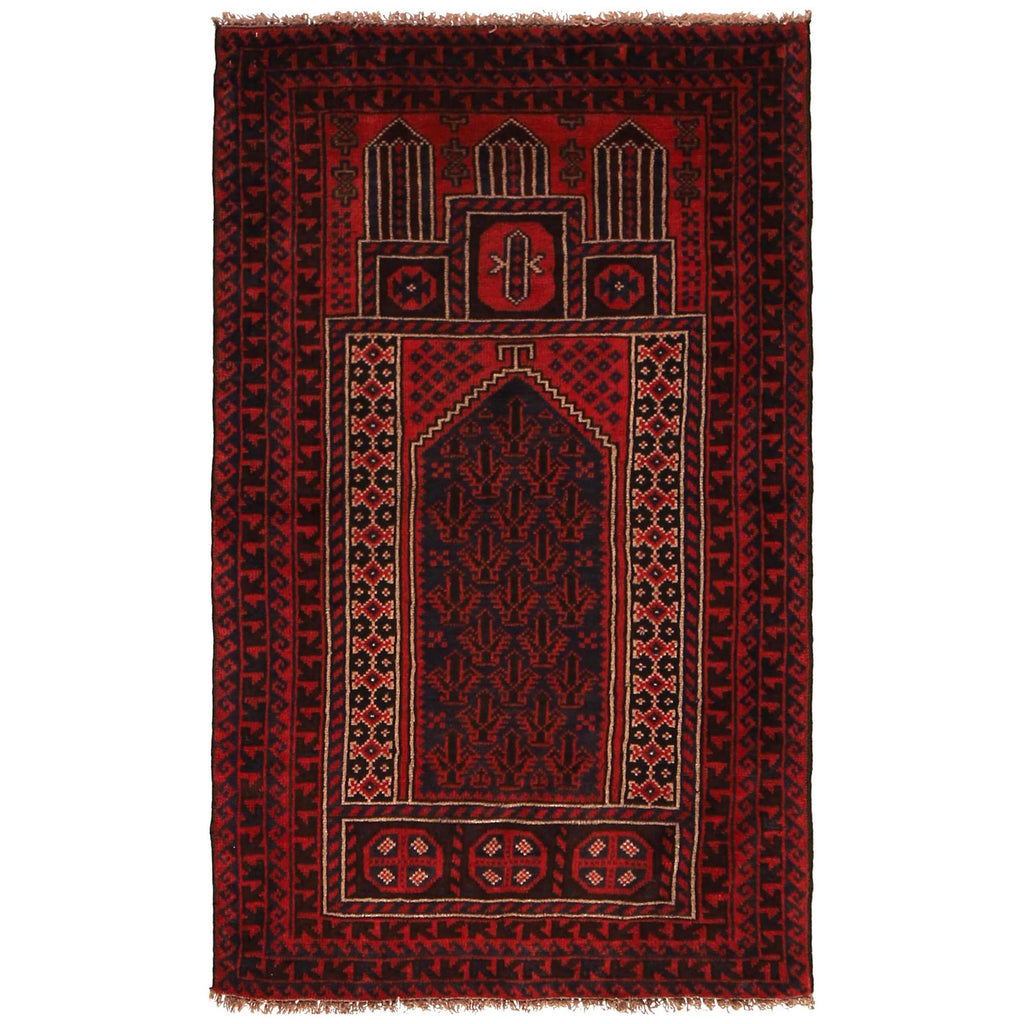 Prayer Rug Afghan Pattern 4.3x2.4 ft
