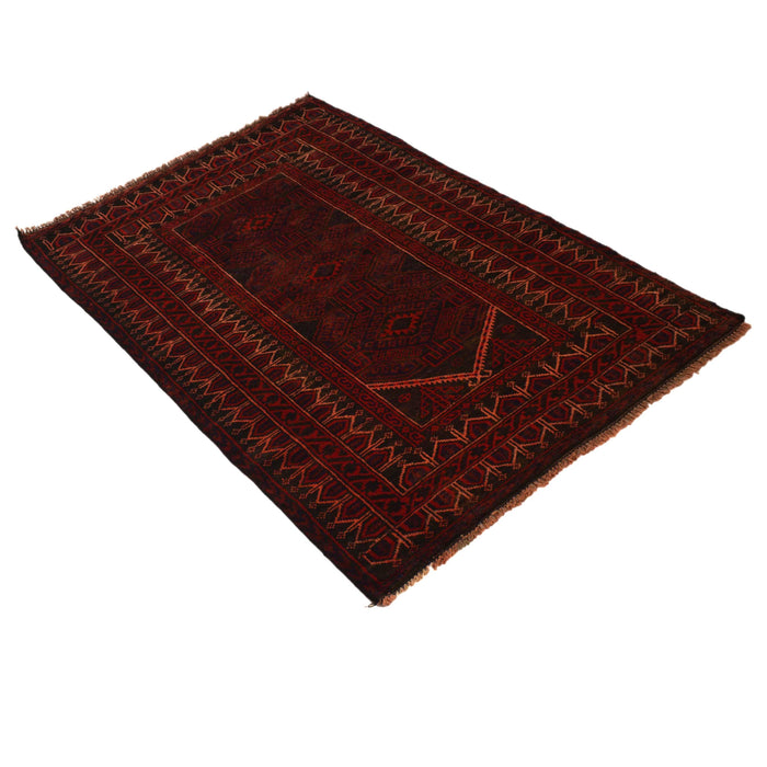 Afghan Skill Prayer Rug 4.5x2.8 ft