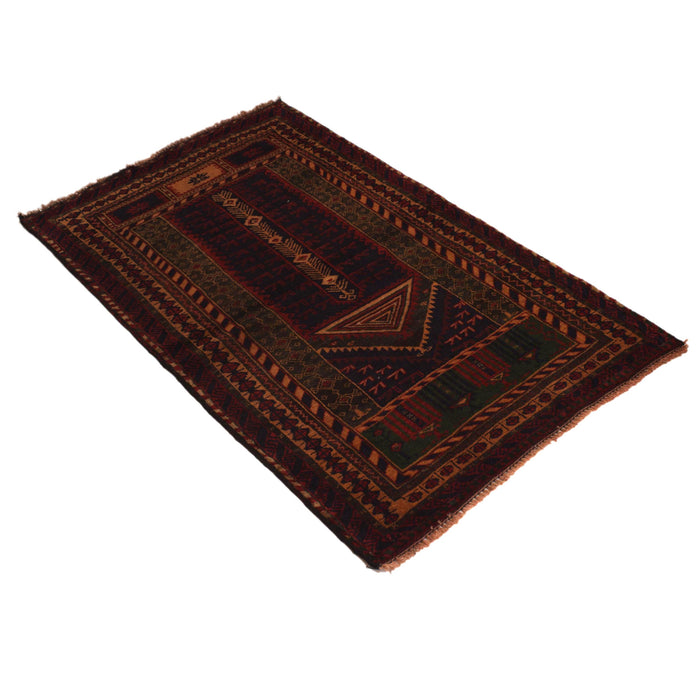 Prayer Rug Afghan Origins 4.2x2.5 ft