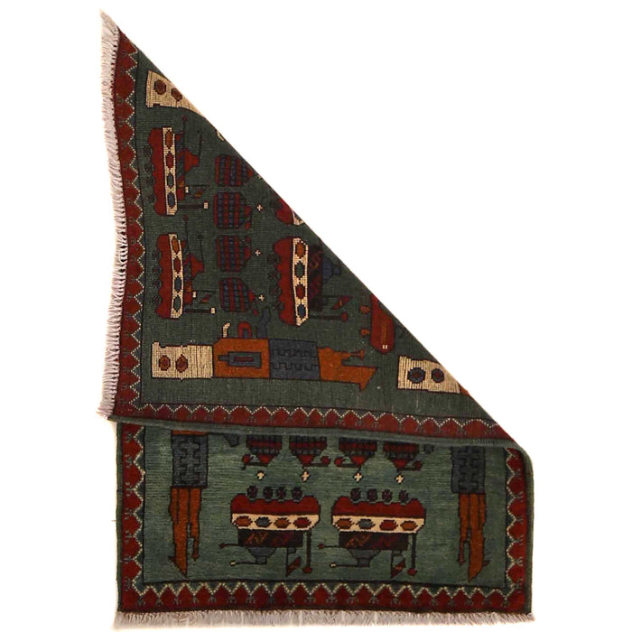 Handmade Afghan War weapons Tapestry 2.8x2 ft