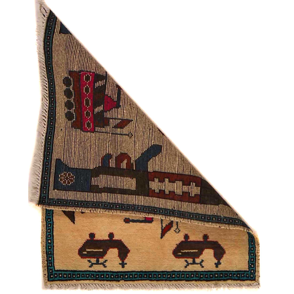 Weapons Rugs Vintage Afghan War Weapons Carpet | Handwoven Historical Afghan Rug ...