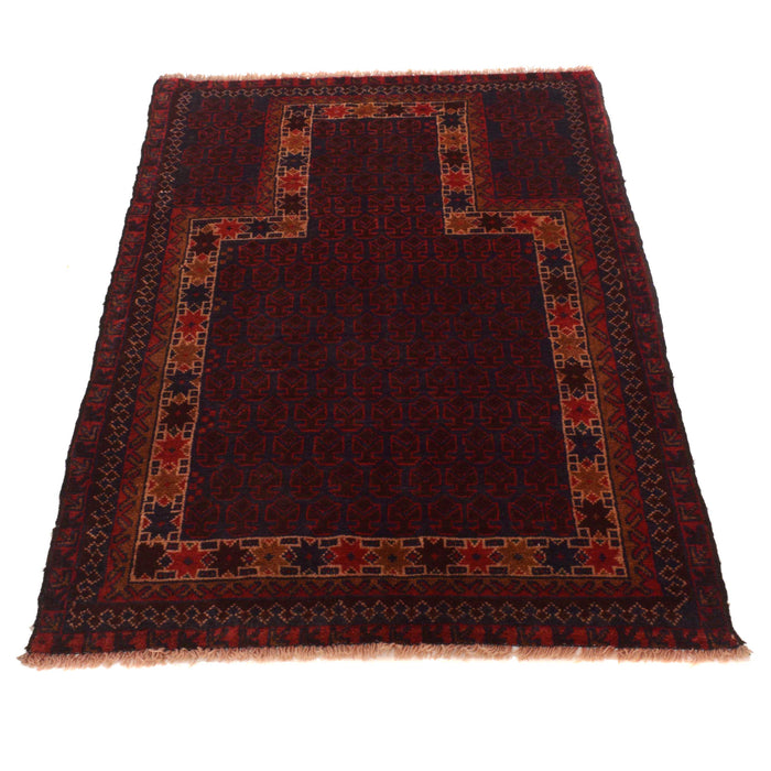 Afghan Nomad Woven Prayer 4.5x2.8 ft