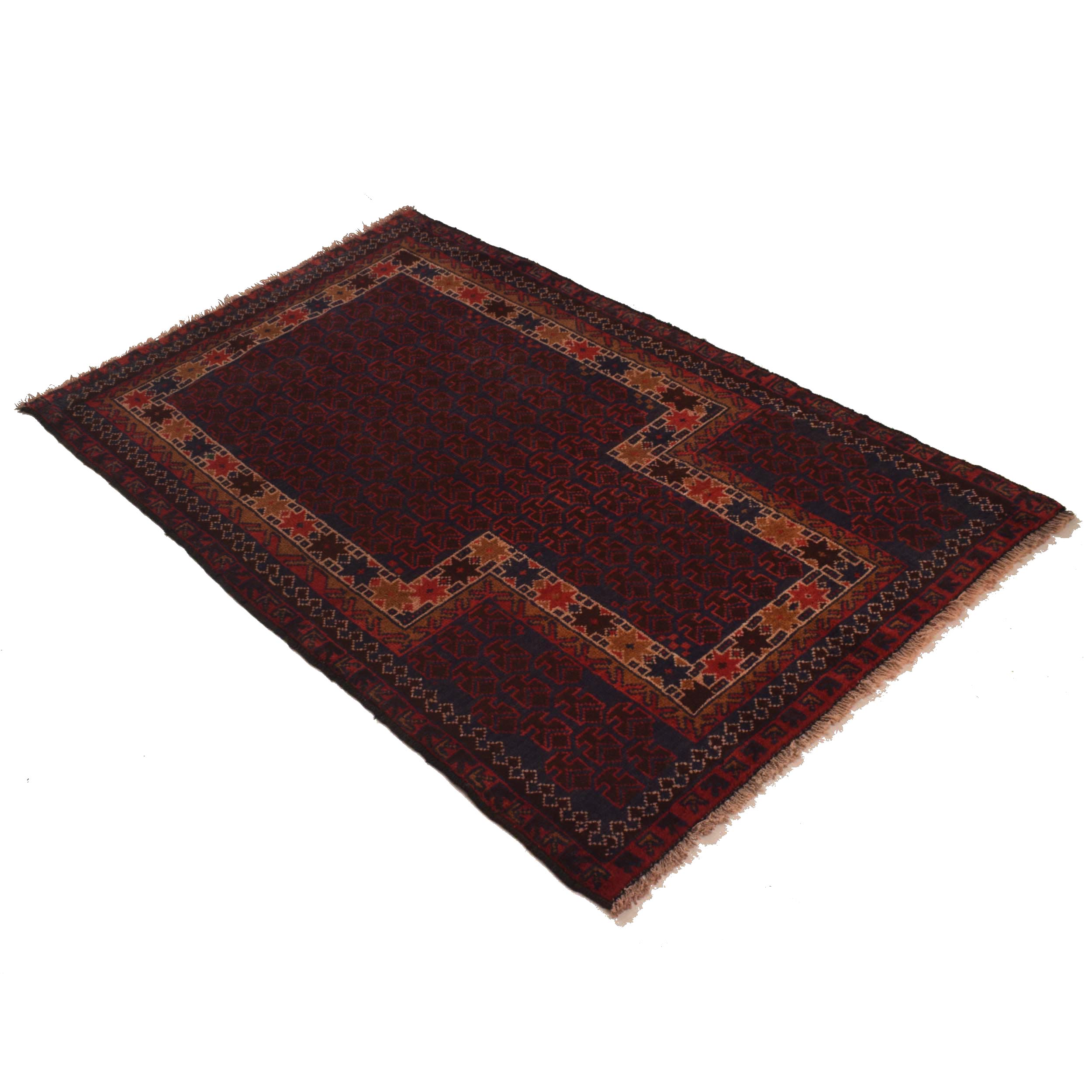 Afghan Nomad Woven Prayer 4.5x2.8 ft