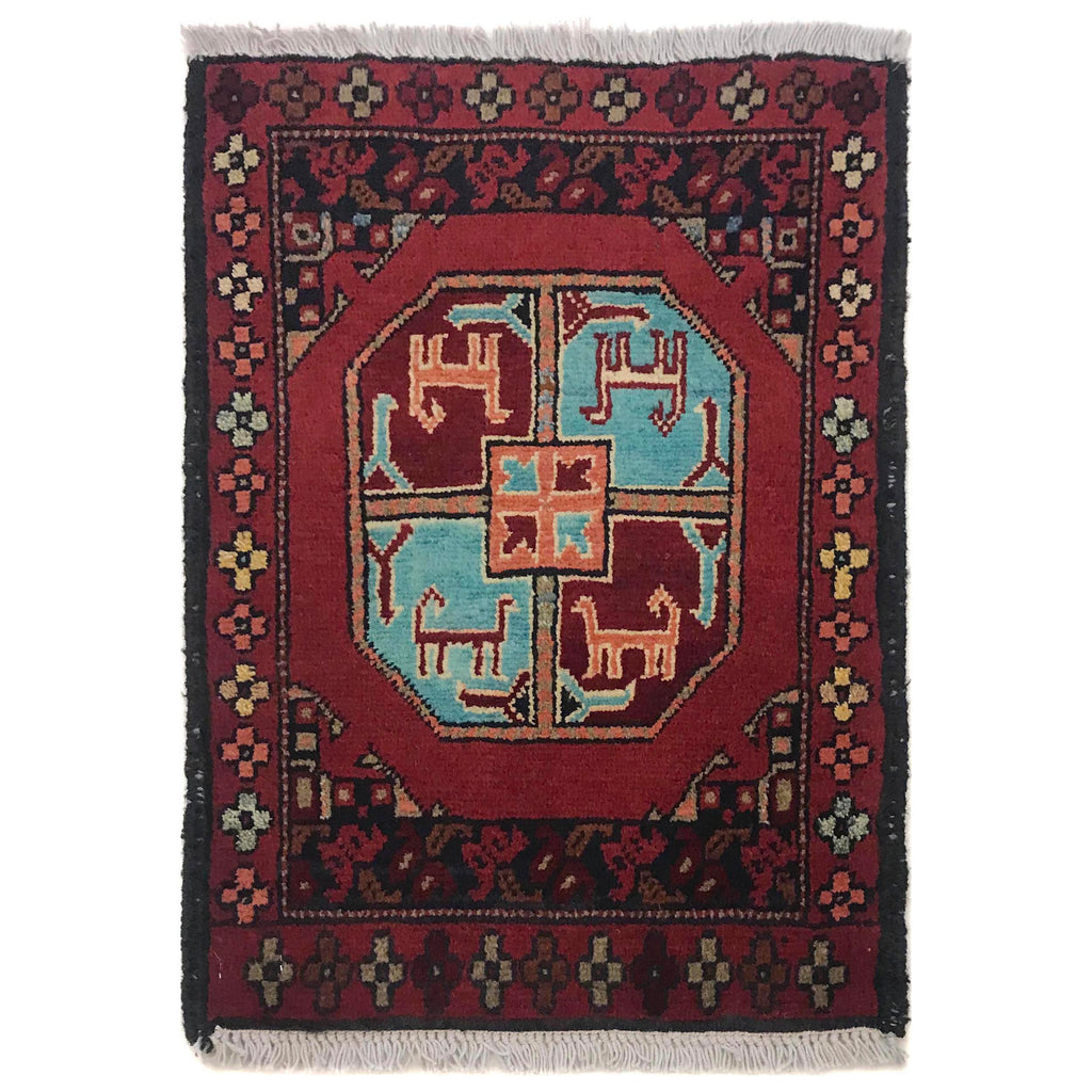 Beautiful Afghan Wool Doormat 1.97x1.38 Ft