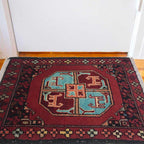 Beautiful Afghan Wool Doormat 1.97x1.38 Ft