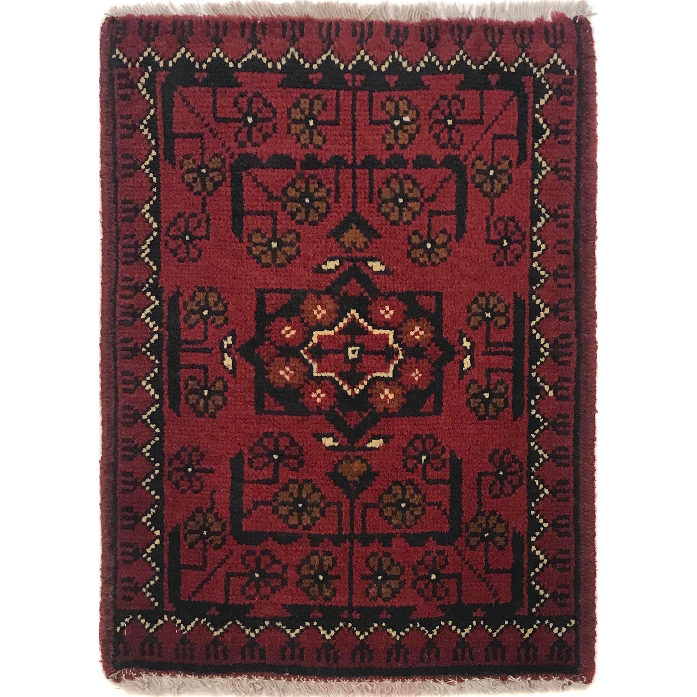 Afghan Tribal Door Mat 1.9x1.3 ft