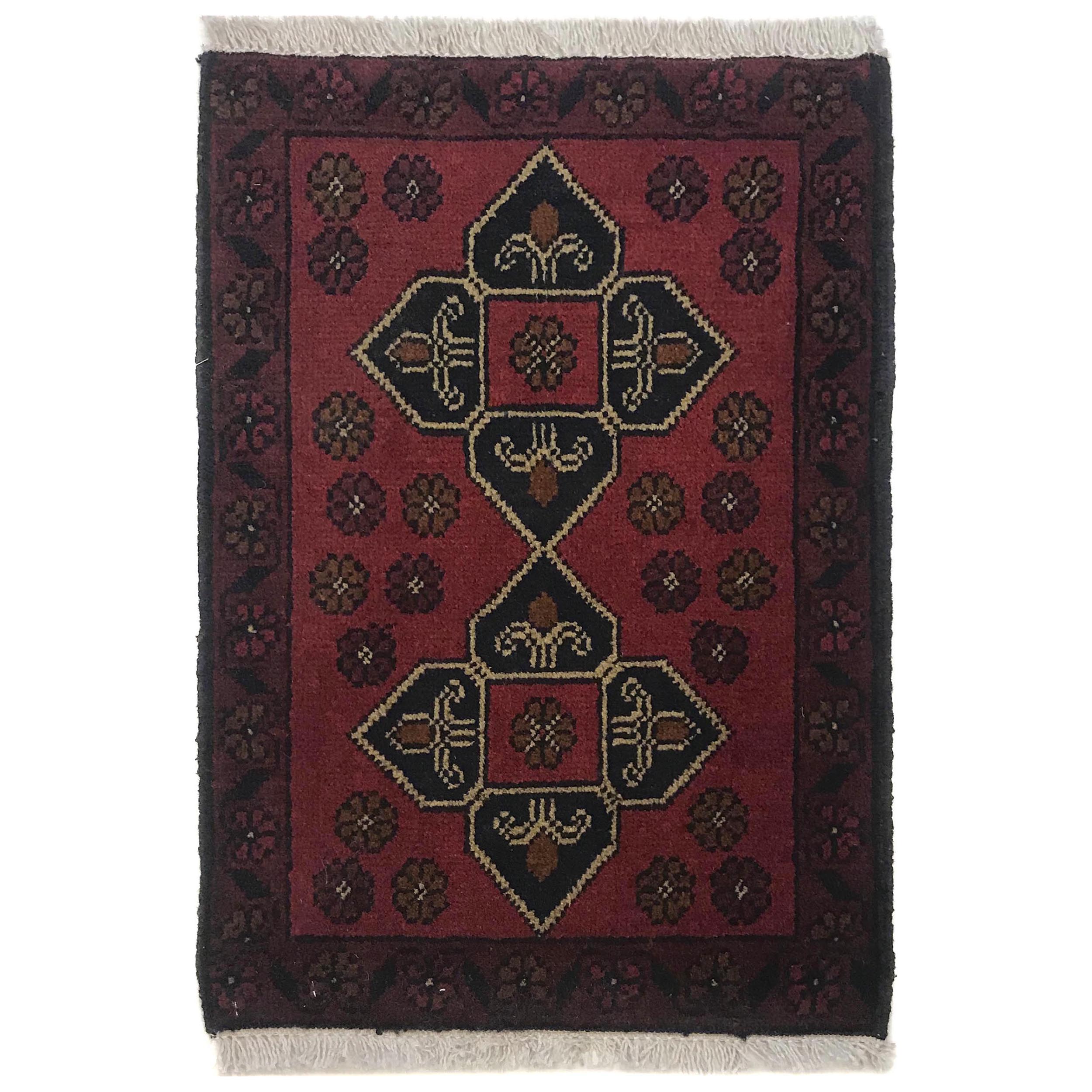 Artisan Afghan Entry Rug 1.9x1.3 ft