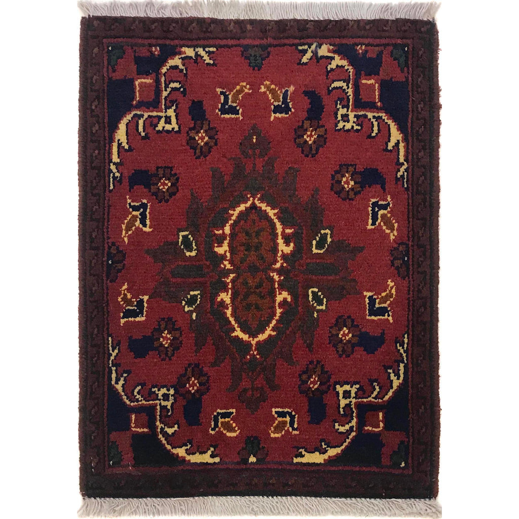 Afghan Nomadic Entry Rug 1.9x1.3 ft