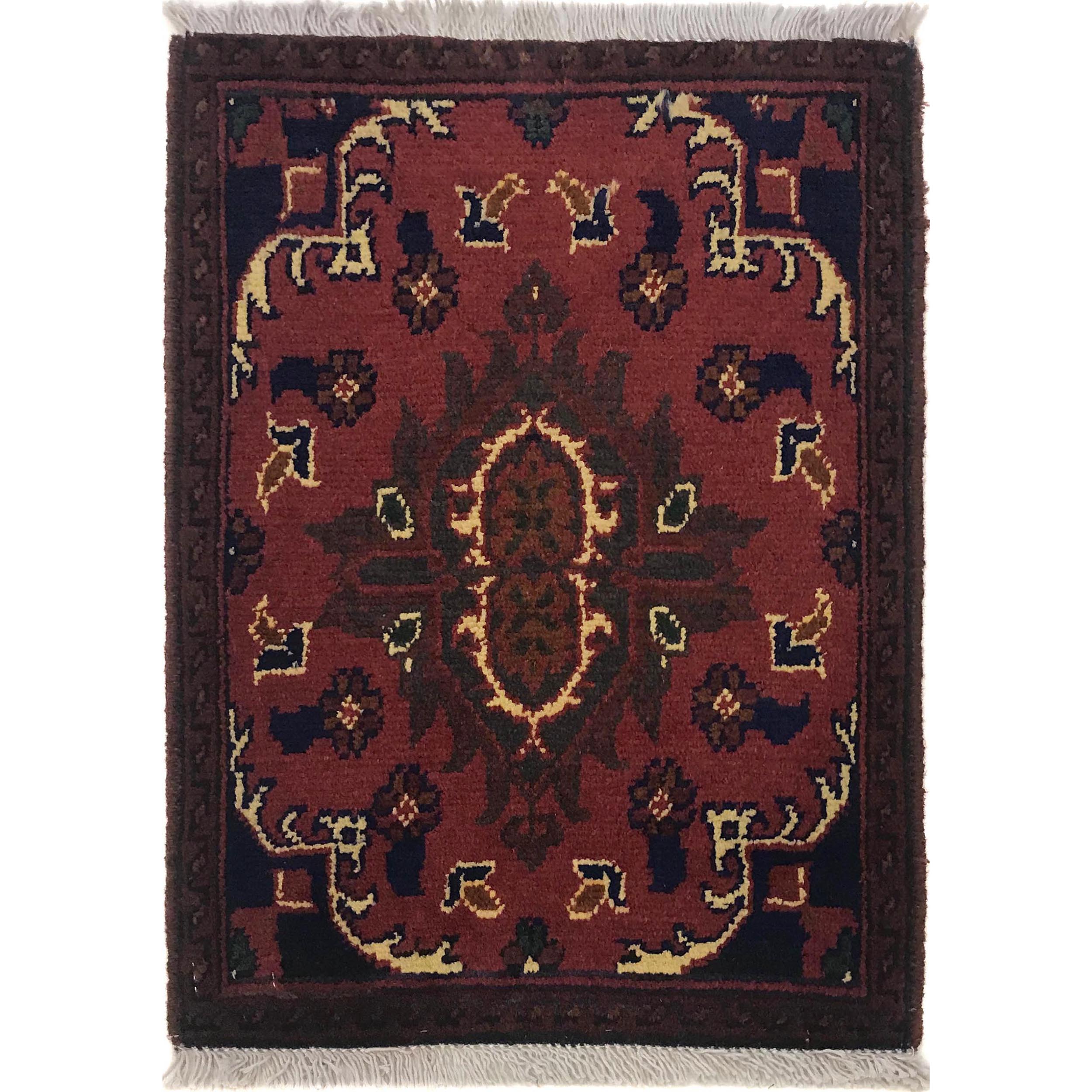 Afghan Nomadic Entry Rug 1.9x1.3 ft