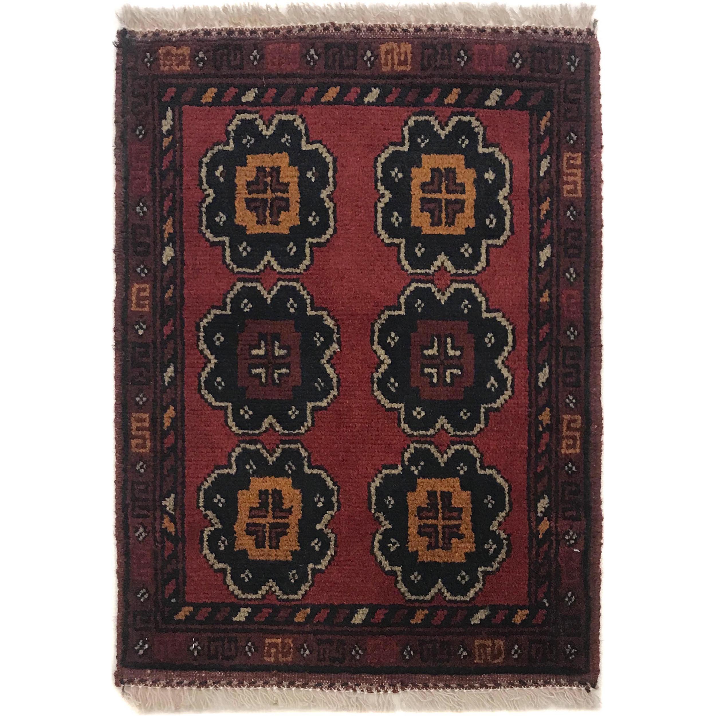 Afghan Wool Threshold Mat 1.9x1.3 ft