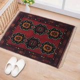 Afghan Wool Threshold Mat 1.9x1.3 ft