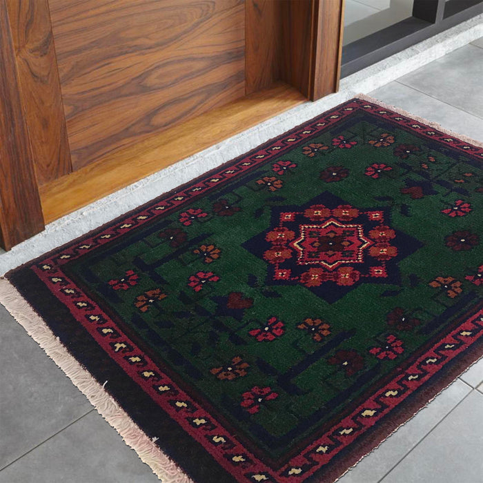 Artisan Afghan Wool Door Mat 1.87x1.31 Ft