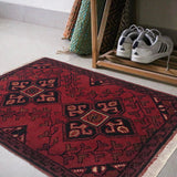Soft Afghan Wool Mat 1.9x1.3 ft