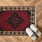 Handmade Afghan Floor Mat 1.9x1.3 ft
