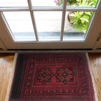 Mini Afghan Wool Doormat 2.1x1.5 ft