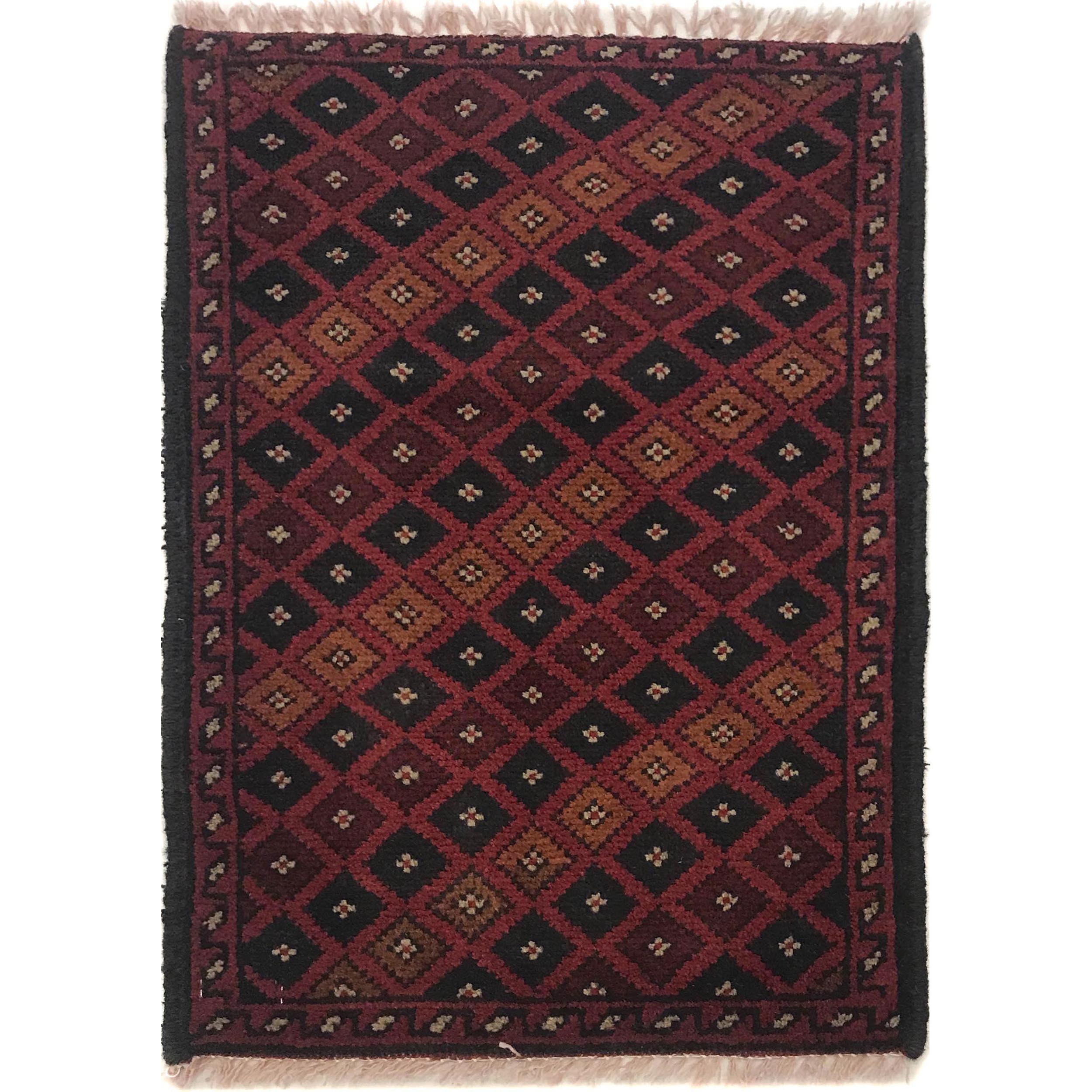 Afghan Nomadic Wool Mat 1.9x1.3 ft