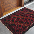 Afghan Nomadic Wool Mat 1.9x1.3 ft