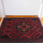 Afghan Wool Doorway Rug 1.9x1.4 ft