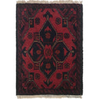 Afghan Tribal Entryway Mat 1.8x1.2 ft