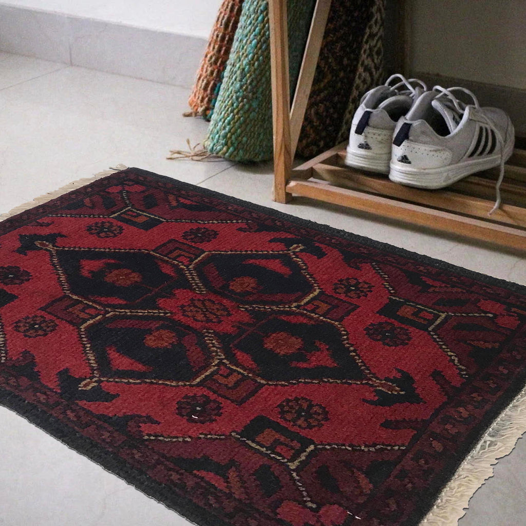 Afghan Tribal Entryway Mat 1.8x1.2 ft