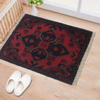 Afghan Wool Indoor Floor Rug 1.8x1.3 ft