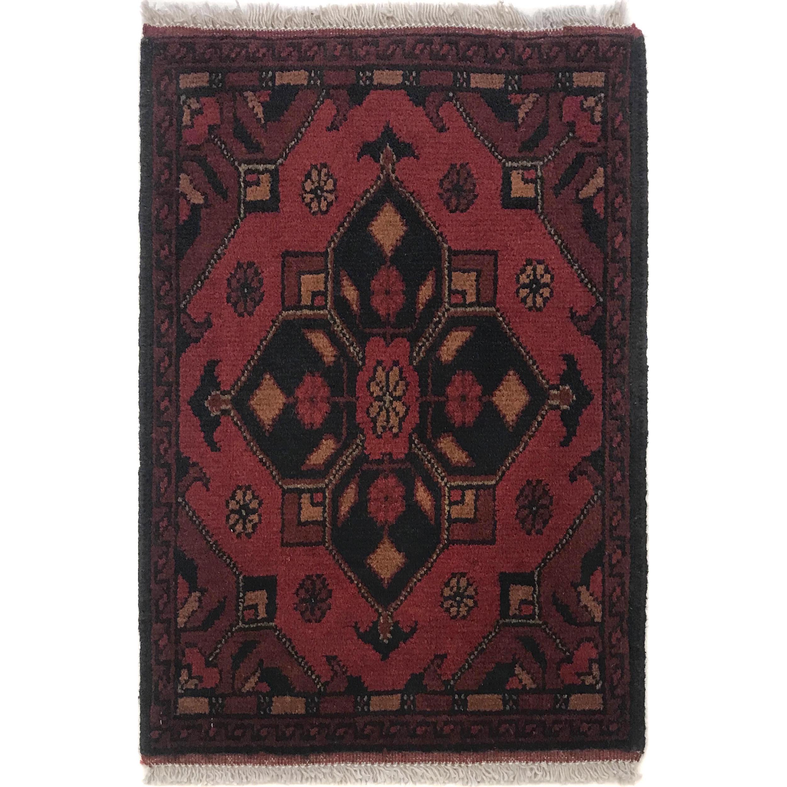 Afghan Artisan Wool Entry Mat 1.9x1.3 ft
