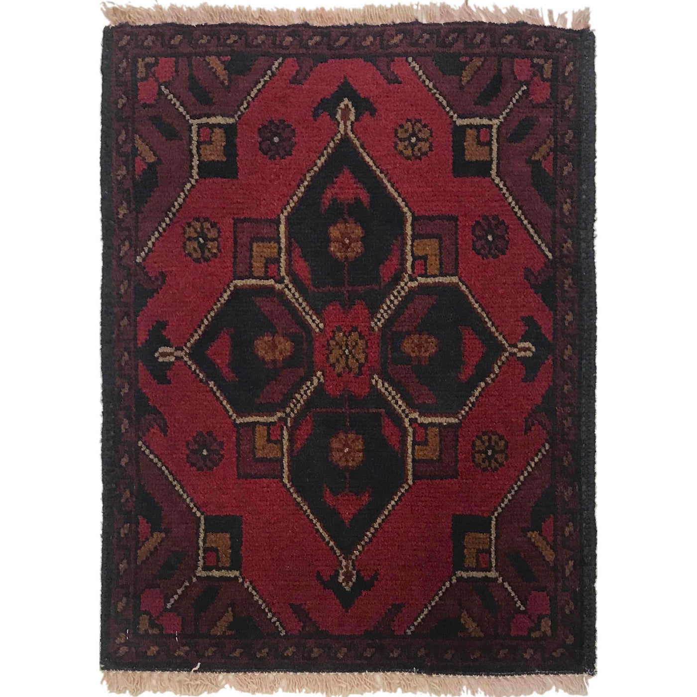 Afghan Wool Home Threshold Mat 1.9x1.3 ft