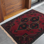 Afghan Wool Home Threshold Mat 1.9x1.3 ft