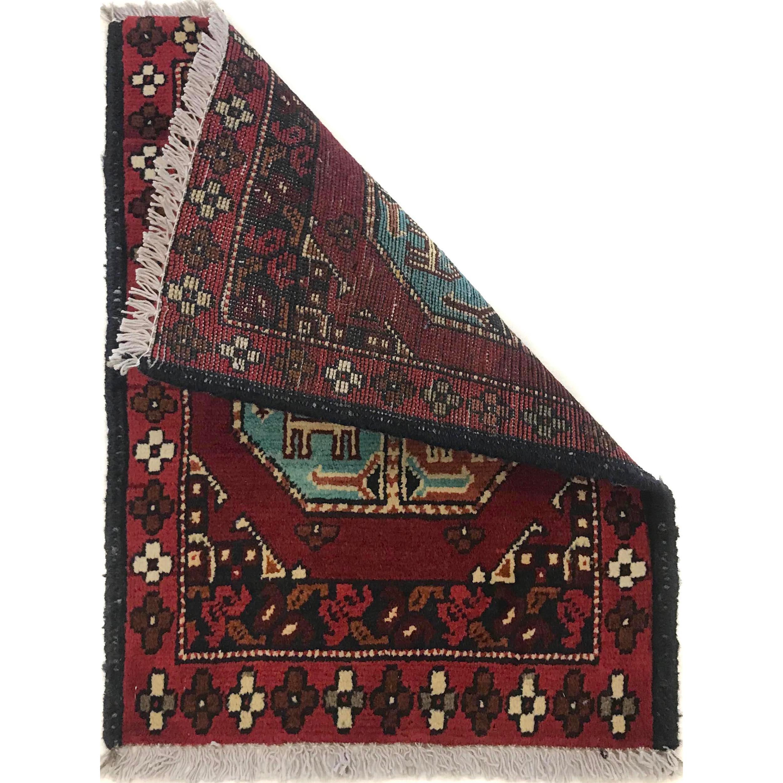 Premium Tribal Afghan Wool Entry Rug 1.90x1.44 Ft