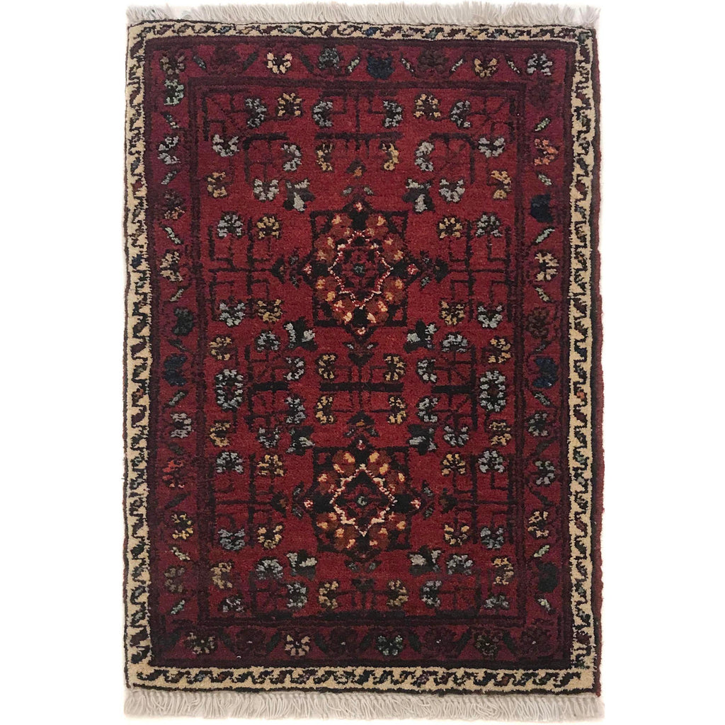 Afghan Nomadic Handwoven Rug 2.1x1.3 ft