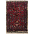 Afghan Nomadic Handwoven Rug 2.1x1.3 ft