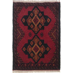 Afghan Wool Decorative Entry Mat 2x1.4 ft